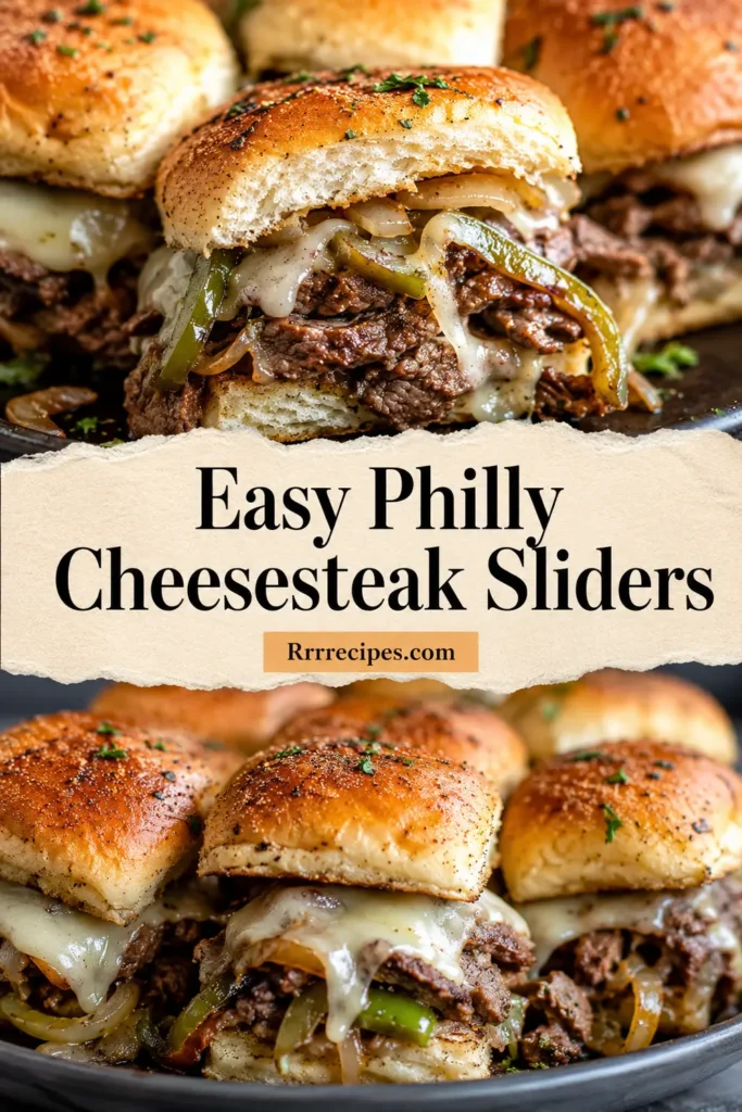 Easy Philly Cheesesteak Sliders