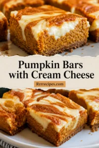 Pumpkin Bars with Cream Cheese