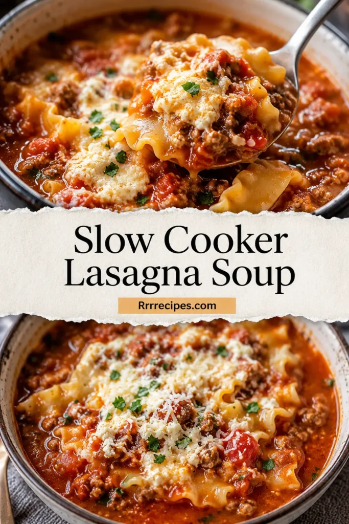 Slow Cooker Lasagna Soup